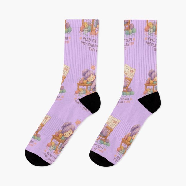 Item preview, Read the Pattern They Said It Will Be Fun They Said – Funny Crochet Meltdown Sticker designed and sold by EverStitchStudio ★★★★★.