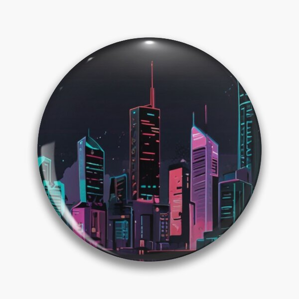 Item preview, Neon City Cyberpunk Street Art | High Contrast Spectral Anime Print designed and sold by Joy-boy-op.