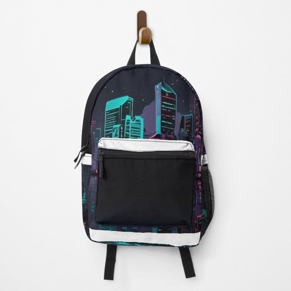 Item preview, Neon City Cyberpunk Street Art | High Contrast Spectral Anime Print designed and sold by Joy-boy-op.