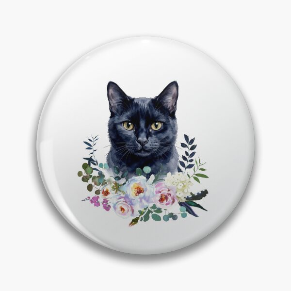 Item preview, Watercolor Black Cat designed and sold by Liededrom..