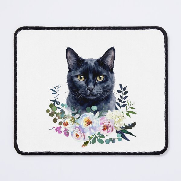 Item preview, Watercolor Black Cat designed and sold by Liededrom..
