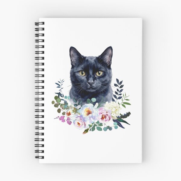 Item preview, Watercolor Black Cat designed and sold by Liededrom..