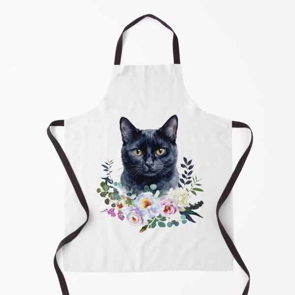 Item preview, Watercolor Black Cat designed and sold by Liededrom..