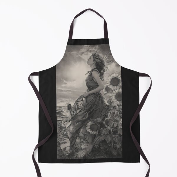 Item preview, Sunflower Field Serenade Charcoal Dream designed and sold by jo-e-basta.