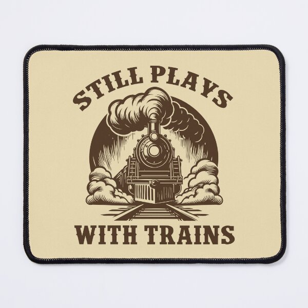 Item preview, Still Plays With Trains Vintage Steam Locomotive designed and sold by Dmetalx Art Apparel.