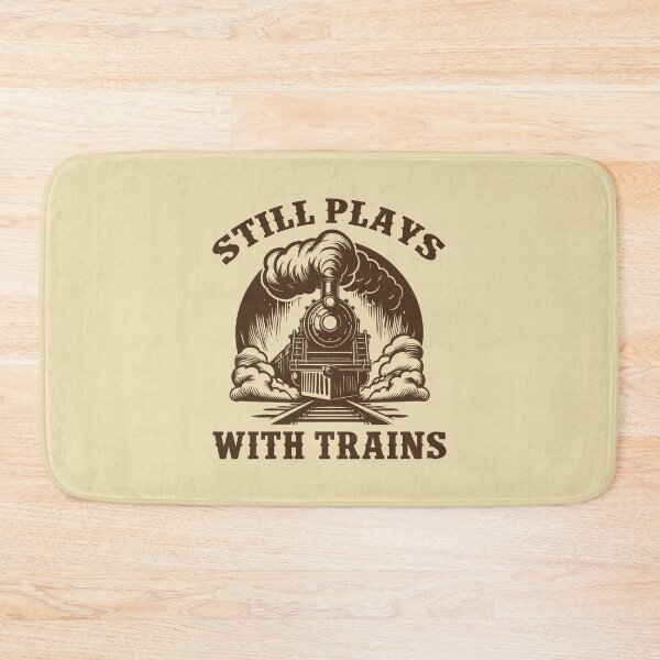 Item preview, Still Plays With Trains Vintage Steam Locomotive designed and sold by Dmetalx Art Apparel.