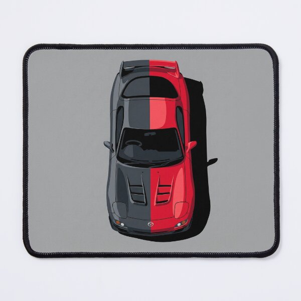 Item preview, Classic Blue Mazda RX-7 FD JDM Top View Vector Illustration designed and sold by Motorline44.