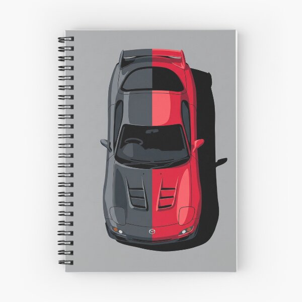 Item preview, Classic Blue Mazda RX-7 FD JDM Top View Vector Illustration designed and sold by Motorline44.