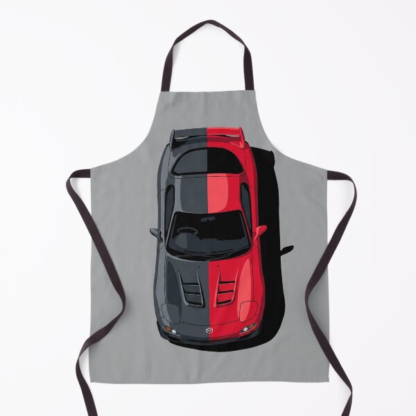 Item preview, Classic Blue Mazda RX-7 FD JDM Top View Vector Illustration designed and sold by Motorline44.