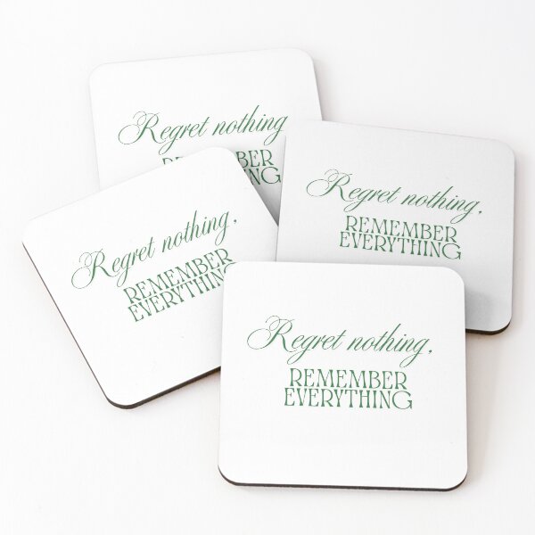 Item preview, Regret nothing minimalism quote design designed and sold by CozyAuraco.