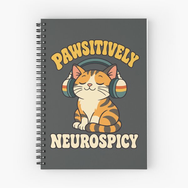Item preview, Pawsitively Neurospicy Retro Cat designed and sold by DigitalGlade.