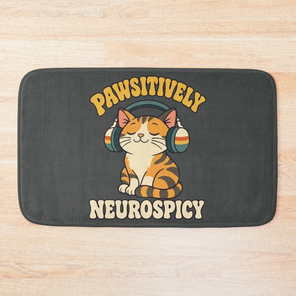 Item preview, Pawsitively Neurospicy Retro Cat designed and sold by DigitalGlade.