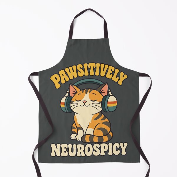 Item preview, Pawsitively Neurospicy Retro Cat designed and sold by DigitalGlade.
