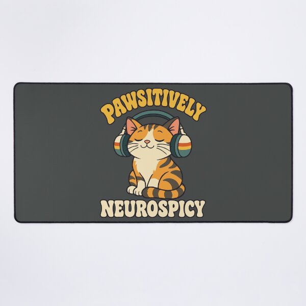 Item preview, Pawsitively Neurospicy Retro Cat designed and sold by DigitalGlade.