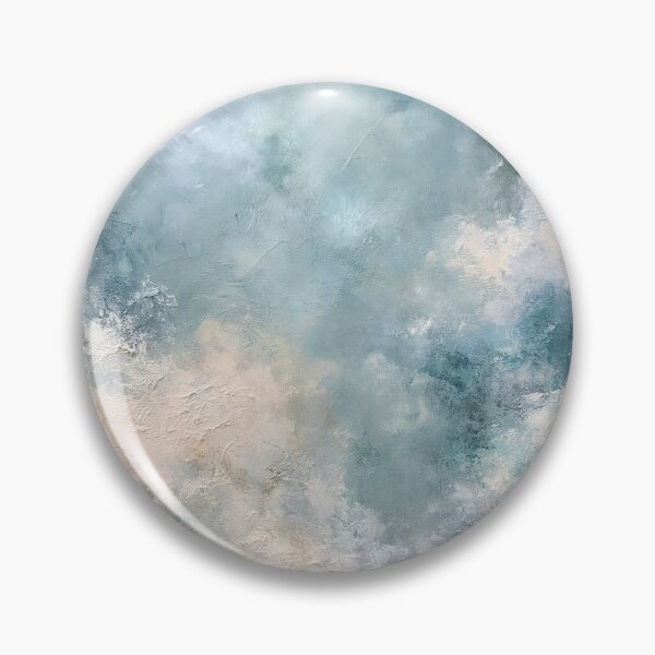 Item preview, Abstract Textured Blue Palette No. 02 - Moody Deep Blue & Teal Impasto designed and sold by SlowRegardArt.