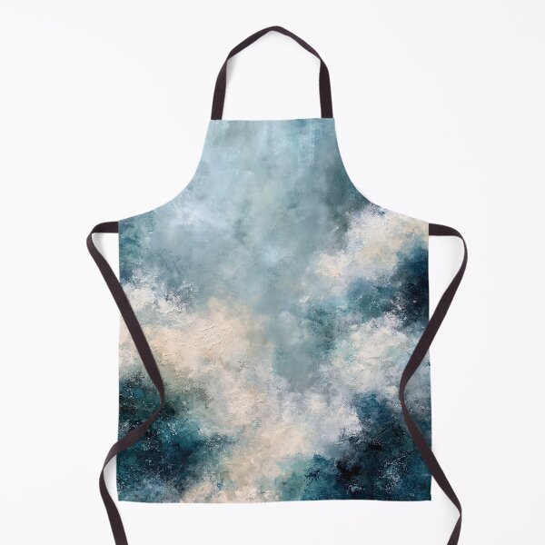 Item preview, Abstract Textured Blue Palette No. 02 - Moody Deep Blue & Teal Impasto designed and sold by SlowRegardArt.