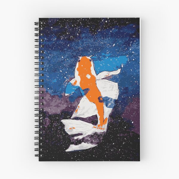 Item preview, Cosmic Koi Fish Painting | Dreamy Galaxy Art designed and sold by Moo Ilustra.