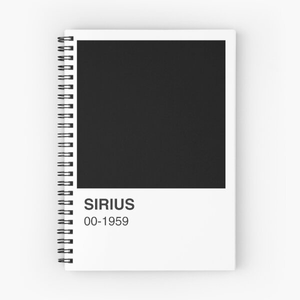Item preview, Sirius Potter Harry Movie Book Black Colour Swatch - White Border designed and sold by The Colourful Game.