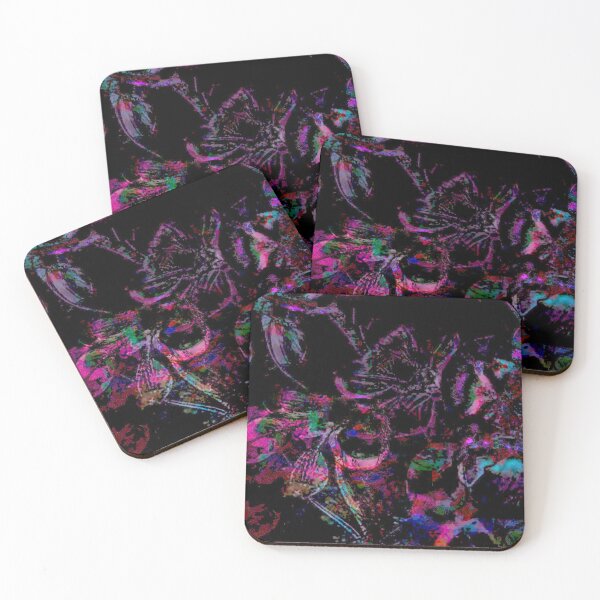 Item preview, A Garden in Mourning – Neon Gothic Floral Art designed and sold by BatNature.