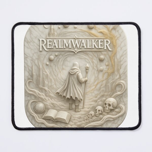 Item preview, Realmwalker Fantasy Wizard Crest Gothic Adventure T-Shirt designed and sold by Lifehackerplus1.
