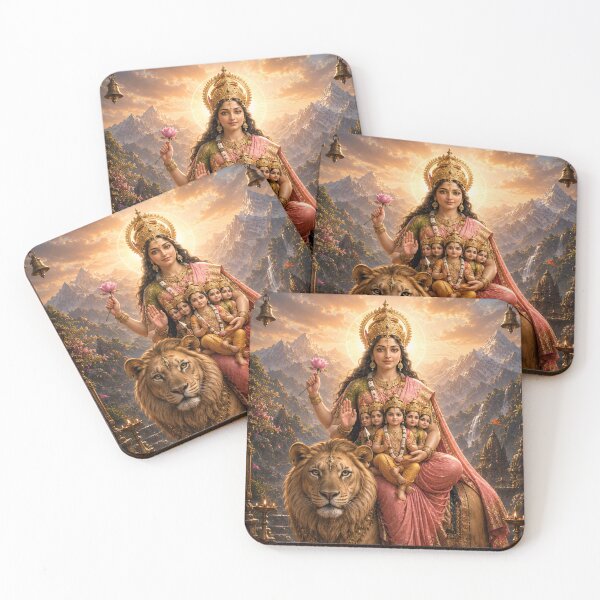 Item preview, Skandamata Goddess Navratri Art | Divine Mother Dussehra Wall Decor | Sacred Devi Poster designed and sold by Homyar.
