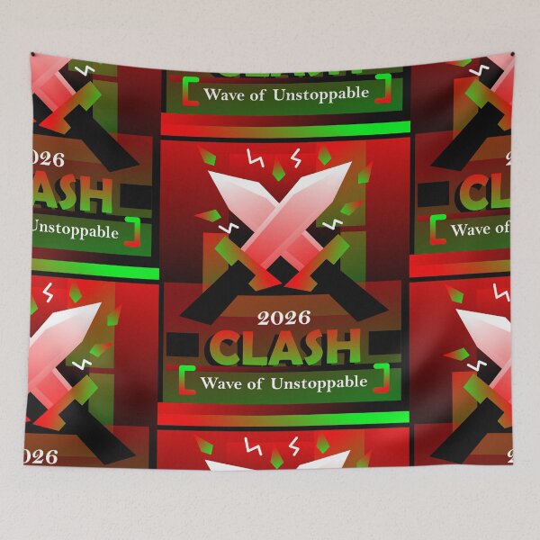 Item preview, 2026 CLASH - Retro Gaming Crossed Swords Art designed and sold by The Nomadic Designs.