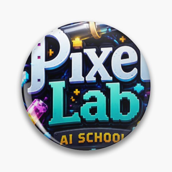 Item preview, Pixel Lab AI School Gaming Logo | Neon Tech Gamer Design | Futuristic Esports Style designed and sold by NeonSketch Lab.