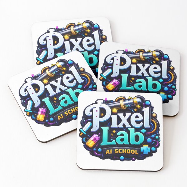 Item preview, Pixel Lab AI School Gaming Logo | Neon Tech Gamer Design | Futuristic Esports Style designed and sold by NeonSketch Lab.