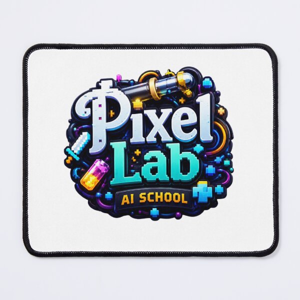 Item preview, Pixel Lab AI School Gaming Logo | Neon Tech Gamer Design | Futuristic Esports Style designed and sold by NeonSketch Lab.