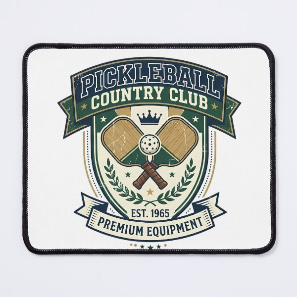 Item preview, Pickleball Country Club – Premium Equipment Vintage Crest Design designed and sold by HERITAGE COURT.