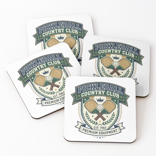 Artikelvorschau, Pickleball Country Club – Premium-Ausrüstung im Vintage-Crest-Design entworfen und verkauft von HERITAGE COURT.