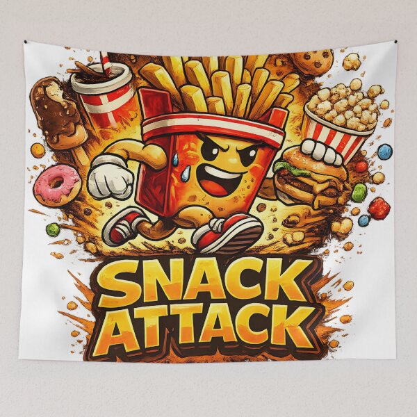 Item preview, Snack Attack Mascot designed and sold by ShirtHatch.