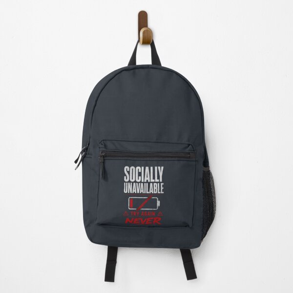 Item preview, Socially Unavailable | Low Social Battery Introvert Humor designed and sold by LowBatteryStudio ⭐.