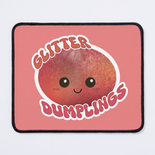 Item preview, glitter dumplings squishy pink designed and sold by MoTaraDesigns.