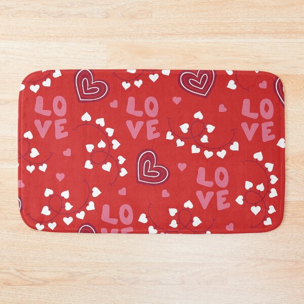 Item preview, Valentine's Day Pink "L-o-v-e" Pattern With Red Hearts designed and sold by DEC02.