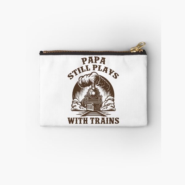 Item preview, Papa Still Plays With Trains Vintage Steam Locomotive designed and sold by Dmetalx Art Apparel.