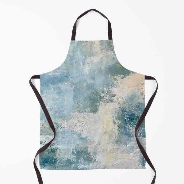 Item preview, Abstract Textured Blue Palette No. 04 - Ethereal Blue & Cream Layered Texture designed and sold by SlowRegardArt.