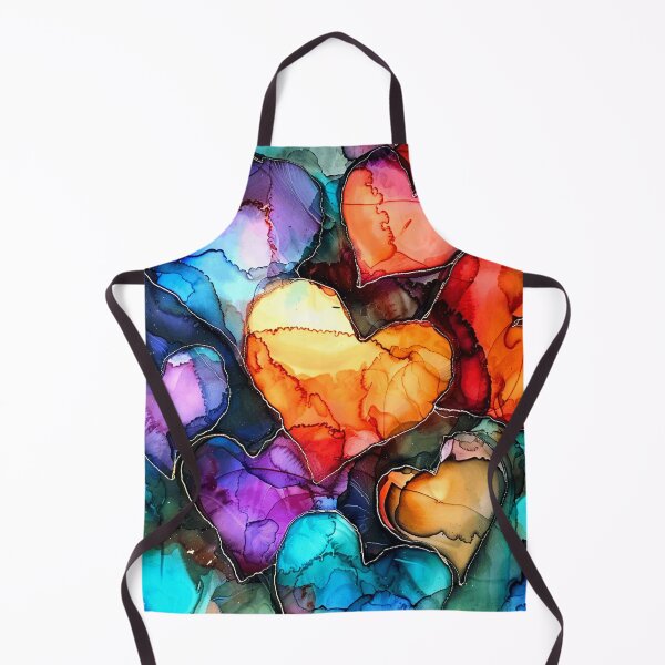 Item preview, Elegant Alcohol Ink Colorful Abstract Hearts Designs designed and sold by DEC02.