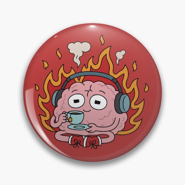 Item preview, Brain on fire designed and sold by SillyMeltdown.