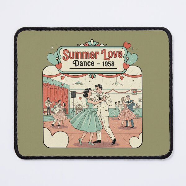 Item preview, Vintage Love Dance 1958 Vintage Retro Rockabilly Couple Graphic T-Shirt designed and sold by ObsidianUruk.