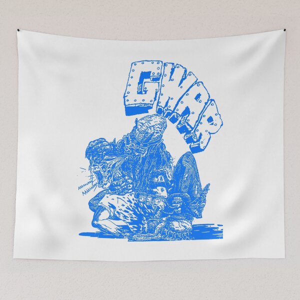 Item preview, Blue Silhouette Monster Eating designed and sold by billiasbros.