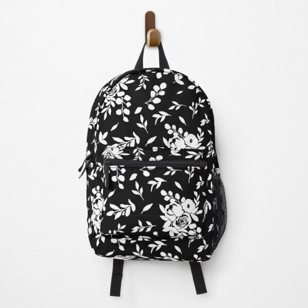 Item preview, floral black and white designed and sold by ParkhouseDesign.