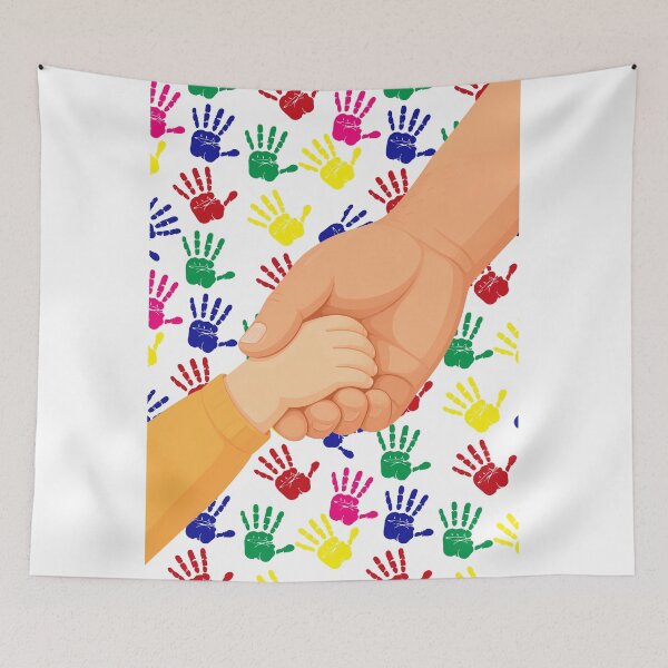 Item preview, HAPPY FATHER'S DAY - A FATHER'S HELPING HAND  IS THE FOUNDATION NEEDED IN CHILDHOOD designed and sold by Tammera.