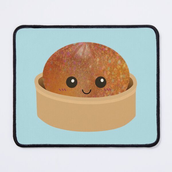 Item preview, orange glitter dumpling squishy designed and sold by MoTaraDesigns.