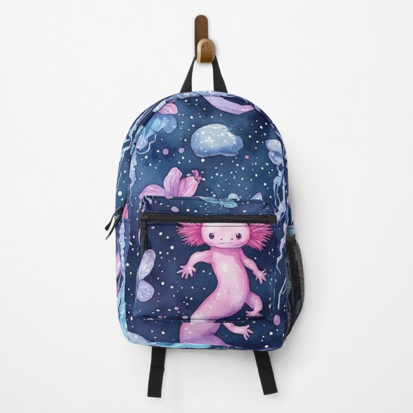 Item preview, Cosmic Axolotl and Jellyfish Dream Celestial Aquatic Pattern designed and sold by dcohea.