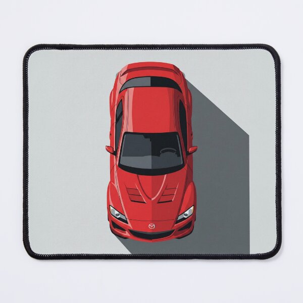 Item preview, Classic Mazda RX-8 Red Rotary JDM Top View Vector Illustration designed and sold by Motorline44.