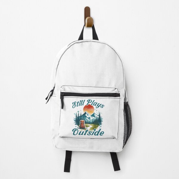 Item preview, Still Plays Outside Watercolor Mountain Hiking Adventure designed and sold by Dmetalx Art Apparel.