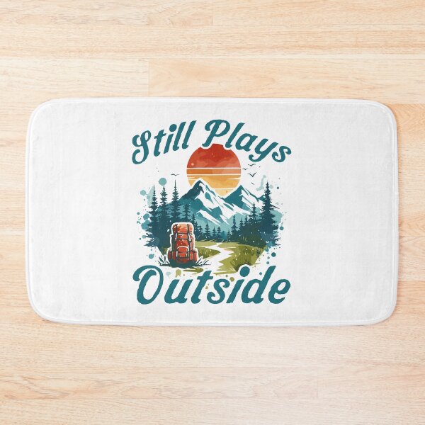 Item preview, Still Plays Outside Watercolor Mountain Hiking Adventure designed and sold by Dmetalx Art Apparel.