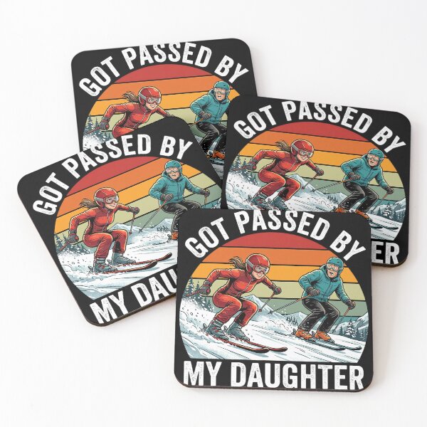 Item preview, Funny Skiing - Got Passed by My Daughter designed and sold by CutOutIdols.