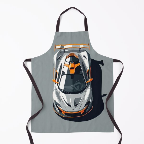 Item preview, McLaren P1 Papaya Orange Hypercar Top View Vector Illustration designed and sold by Motorline44.